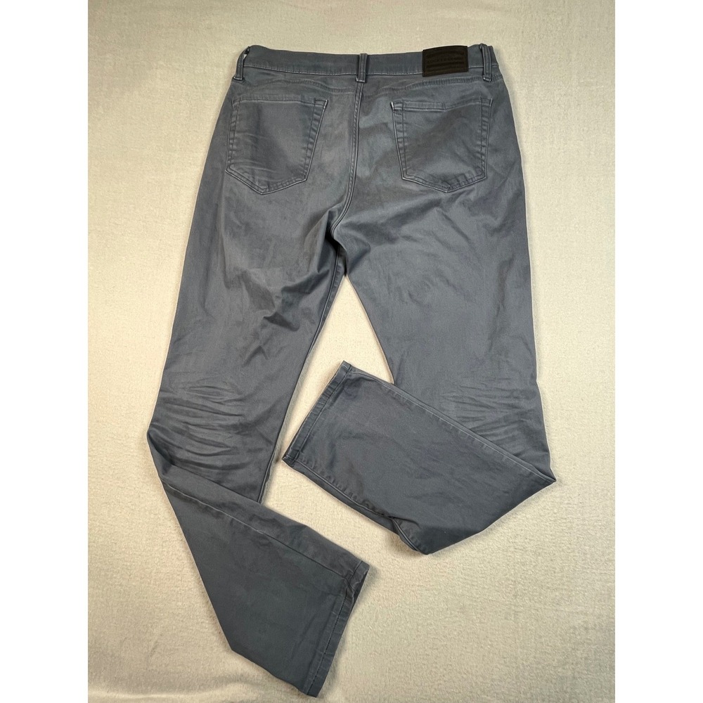 Lucky Brand Mens 34x32‎ Slim Straight Blue Chinos Pants Casual Office - Picture 4 of 13